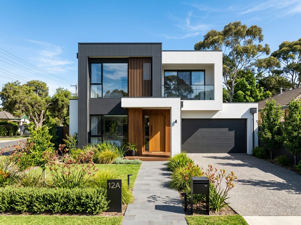A modern Australian residential investment property with tidy landscaping