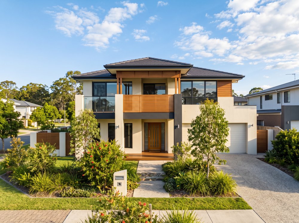 Modern Australian investment property with landscaped garden